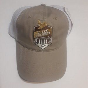 NWT Ducks Unlimited Ducks University Trucker Style Adjustable Hat/Cap